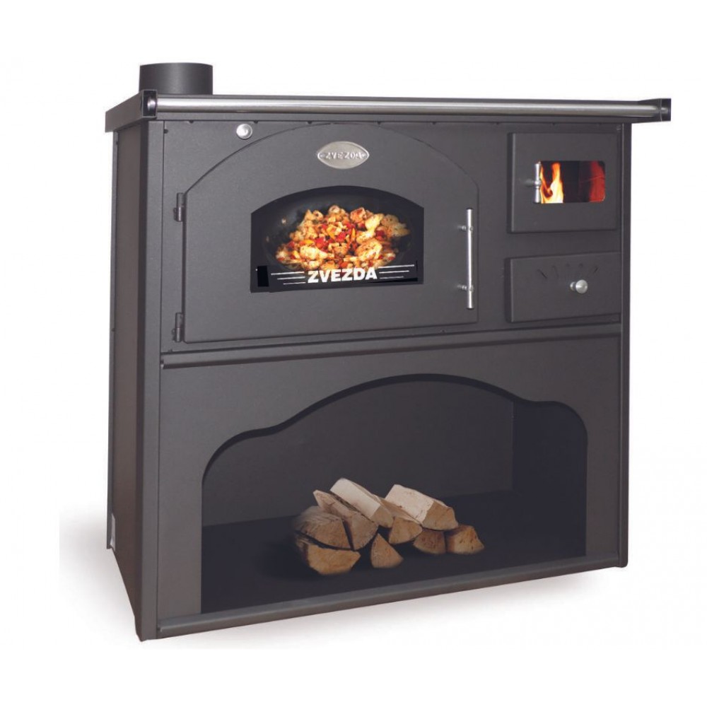 Küchenofen Zvezda, Modell Classic GFS Left, Leistung 5.7kW, Backofen, Kochherd | Küchenofen | Holz |