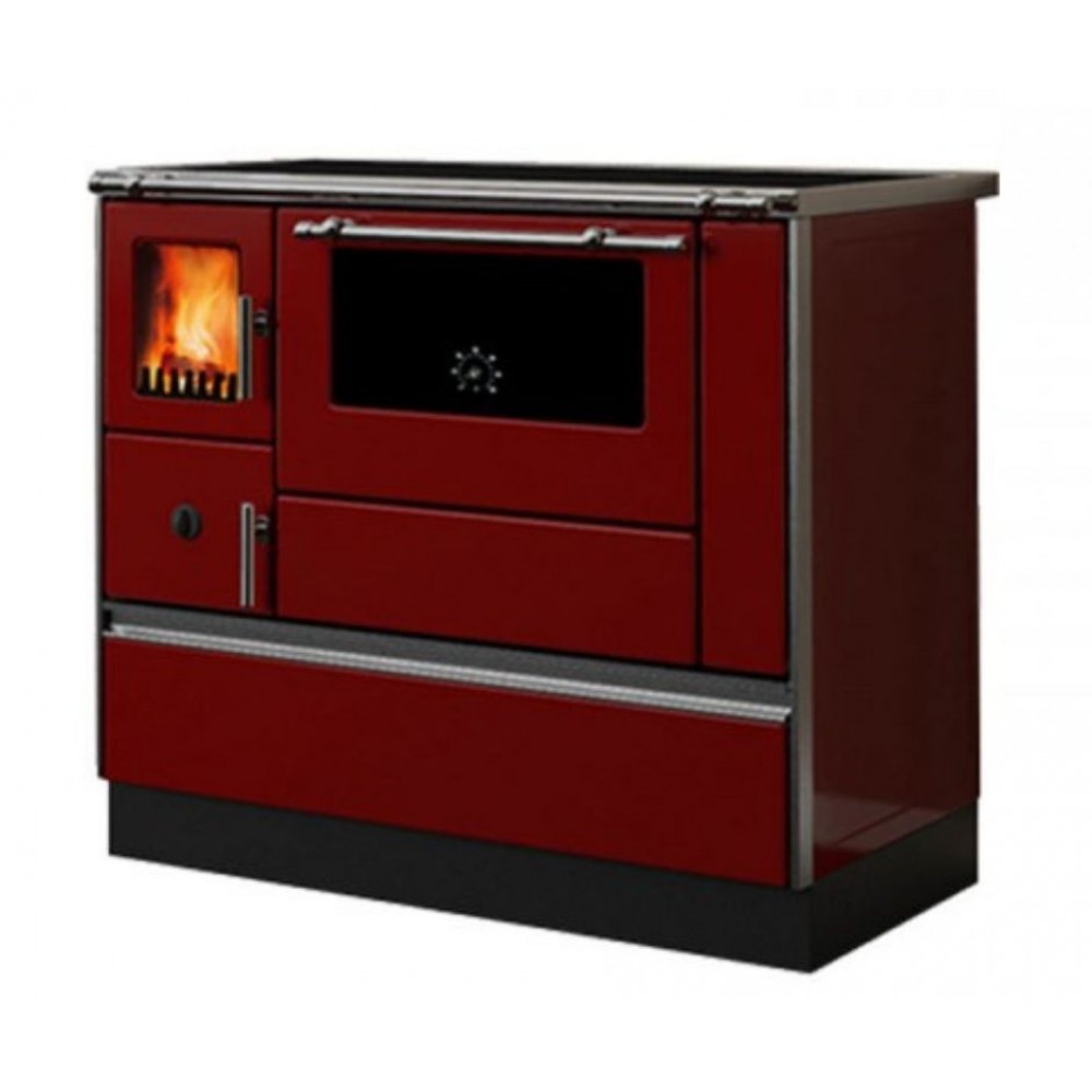 Küchenofen mit Backofen und Kochplatte Alfa Plam, Modell Dominant 90H Red, Leistung 6.5kW