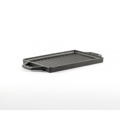 Mini-Grillplatte aus Gusseisen Hosse, 15.5x22.5cm - Kochgeschirr aus schwarzem Gusseisen