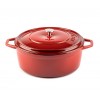 Gusseisen Topf Tiefer Solagio, Rubin, Ф28