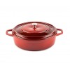 Gusseisen Topf Flach Solagio, Rubin, Ф26