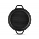 Emaillierte grillpfanne Gusseisen Hosse, Black Onyx, Ф22cm | Flache Gusseisenpfanne | Gusseisenpfanne |
