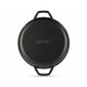 Emaillierte grillpfanne Gusseisen Hosse, Black Onyx, Ф22cm | Flache Gusseisenpfanne | Gusseisenpfanne |