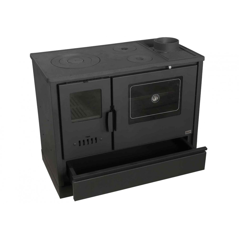 Küchenofen mit Backofen und Kochplatte Balkan Energy, Modell 4020 Cappuccino, Obere Platte aus Gusseisen, Leistung 7.9kW | Küchenofen / Küchenhexe |  |
