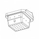Gusseiserne Brennschale / Brennertopf für Pelletofen Gruppo AMG aund andere, 109x96mm | Brennschale / Brennertopf Pelletofen | Pelletofen Ersatzteile |