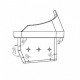 Gusseiserne Brennschale / Brennertopf für Pelletofen Gruppo AMG aund andere, 109x96mm | Brennschale / Brennertopf Pelletofen | Pelletofen Ersatzteile |