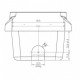 Gusseiserne Brennschale / Brennertopf für Pelletofen Arce und andere, 95x70mm | Brennschale / Brennertopf Pelletofen | Pelletofen Ersatzteile |