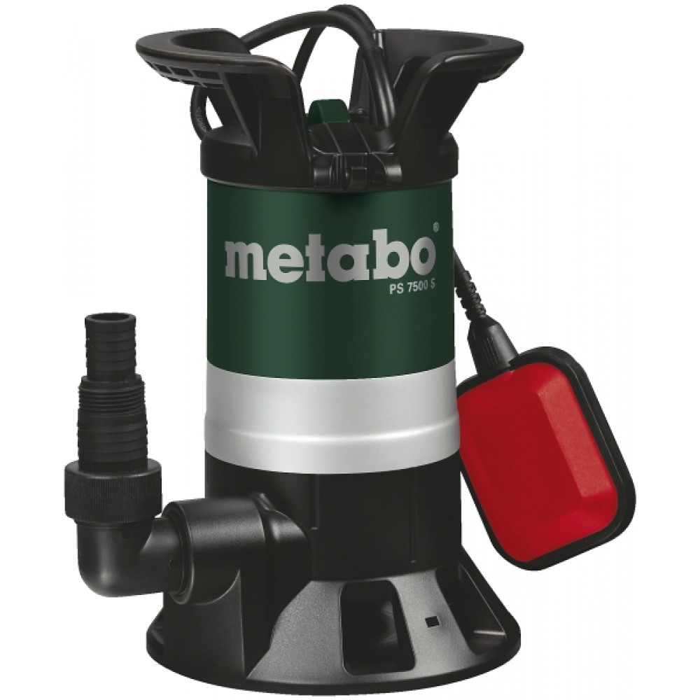 Entwässerungspumpen für klares und schmutziges Wasser Metabo PS 7500 S, 1 1/4", Leistung 450 W, Förderhöhe 5 m | Tauch pumpen | Wasserpumpen |
