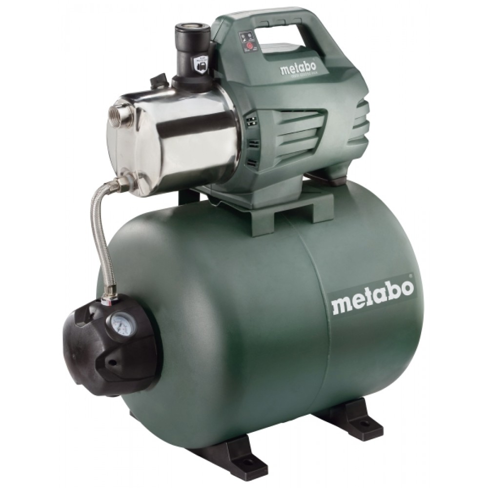 Einphasige Hydrophor-Pumpe METABO HWW 6000/50 INOX, Leistung 1300 W, Fördermenge 6000 l/h, Förderhöhe 55 m, Kesselvolumen 50 l | Hydrophor | Wasserpumpen |
