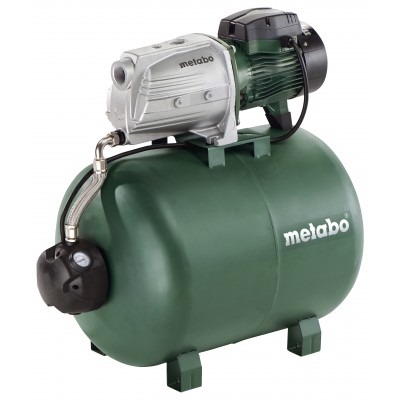 Einphasige Hydrophor-Pumpe METABO HWW 9000/100 G, Leistung 1800 W, Fördermenge 9000 l/h, Förderhöhe 51 m, Kesselvolumen 100 l - Metabo
