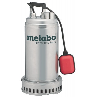 Einphasige Entwässerungspumpe für Schmutzwasser Metabo DP 28-10 S Inox, Leistung 1850 W, Fördermenge 28.000 l/h, Förderhöhe 17 m - Zentralheizung