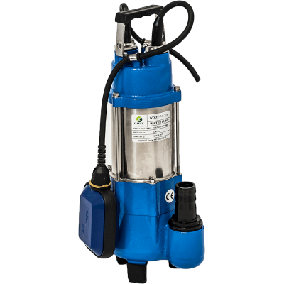 Tauch-Entwässerungspumpe für stark verschmutztes Wasser Gmax WQD5-7 mit externem Schwimmerschalter – Fördermenge 12 m³/h, Leistung 0,37 kW, Förderhöhe 9 m - Zentralheizung