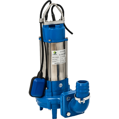 Tauch-Entwässerungspumpe für Abwasser mit Schneidwerk Gmax Cut mit externem Schwimmerschalter – Fördermenge 21 m³/h, Leistung 1,5 kW, Förderhöhe 23 m - Zentralheizung