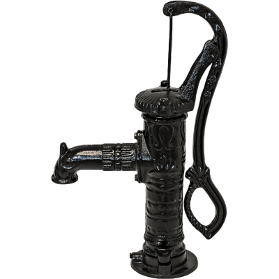 Handwasserpumpe, manuell, Hydro-Fix, schwarz, Länge 640 mm, Gusseisen, Größe 1 1/4″ - Zentralheizung