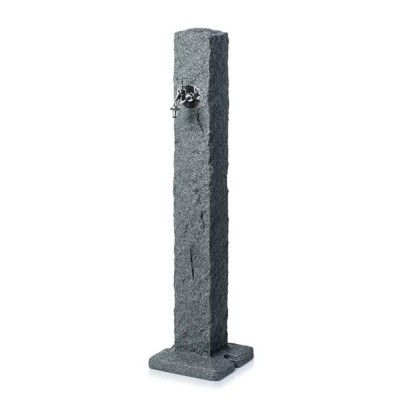 Gartenbrunnen Natura Prosperplast mit Steinoptik, Anthrazit - Prosperplast