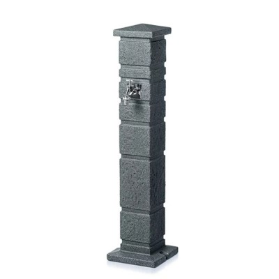 Gartenbrunnen Romana Prosperplast mit Steinoptik, Anthrazit - Prosperplast