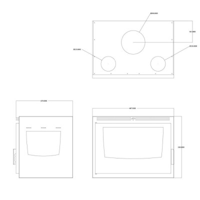 Kamineinsatz, Kamin Balkan Energy ATS INSERT CORNER AIR 700, mit Ventilator und Luftkanälen, links, 11.84kW - Produktvergleich
