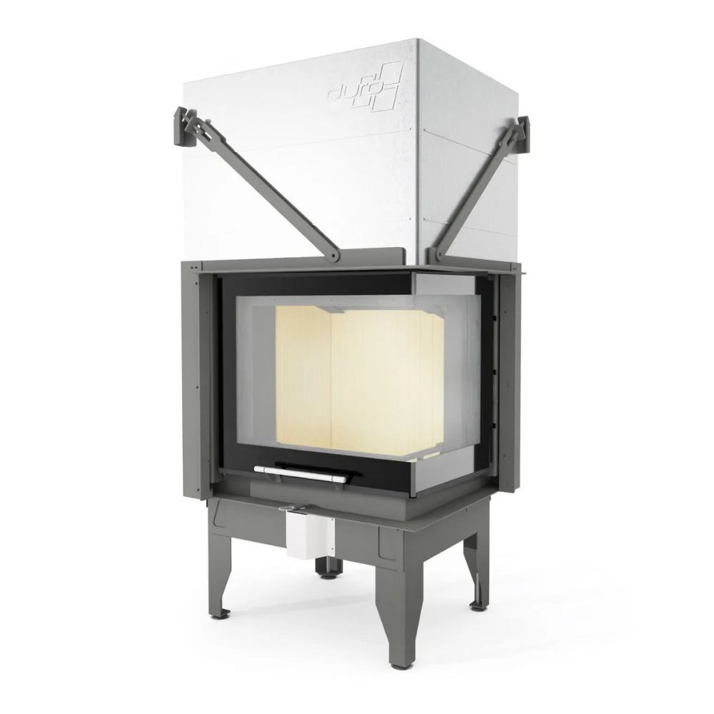 Kamin UNIFLAM 660 DURO mit Luftkanälen und Luftzufuhr, rechte Seite, 10,25 kW | Kamineinsatz | Kamin |