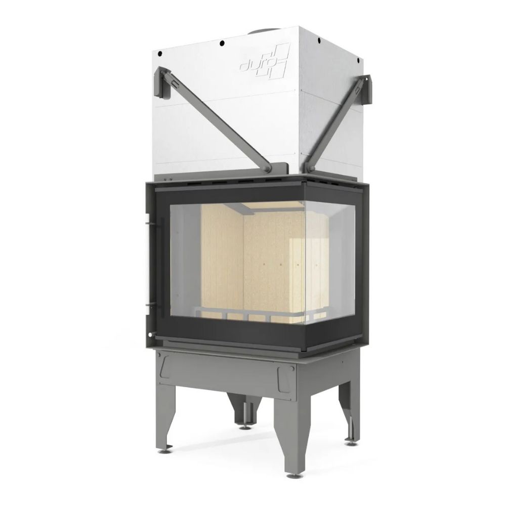 Kamin UNIFLAM 660 DURO mit Luftkanälen und Luftzufuhr, rechte Seite, 10 kW | Kamineinsatz | Kamin |
