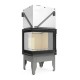 Kamin UNIFLAM 660 DURO mit Luftkanälen und Luftzufuhr, linke Seite, 10 kW | Kamineinsatz | Kamin |