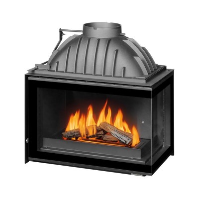 Kamin UNIFLAM 700 PLUS ECO mit Drosselklappe und Luftzufuhr, rechte Seite, 9 kW - Produktvergleich