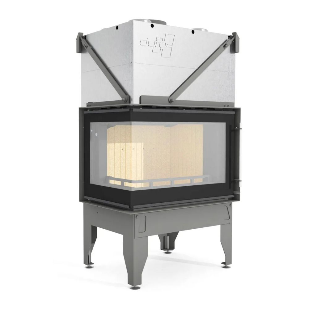 Kamin UNIFLAM 760 DURO mit Luftkanälen und Luftzufuhr, linke Seite, 10,8 kW | Kamineinsatz | Kamin |