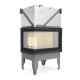 Kamin UNIFLAM 760 DURO mit Luftkanälen und Luftzufuhr, linke Seite, 10,8 kW | Kamineinsatz | Kamin |