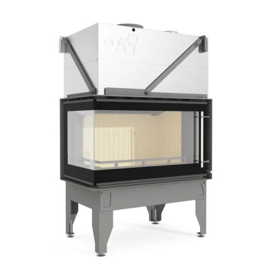 Kamin UNIFLAM 860 DURO mit Luftkanälen und Luftzufuhr, linke Seite, 14,1 kW - Produktvergleich