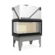 Kamin UNIFLAM 860 DURO mit Luftkanälen und Luftzufuhr, linke Seite, 14,1 kW | Kamineinsatz Modern | Kamin |