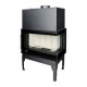 Kamin UNIFLAM 860 EVO PBS mit Luftkanälen und Luftzufuhr, rechte Seite, 15 kW | Kamineinsatz | Kamin |
