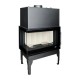 Kamin UNIFLAM 860 EVO PBS mit Luftkanälen und Luftzufuhr, linke Seite, 15 kW | Kamineinsatz | Kamin |