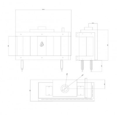 Gaskamin Balkan Energy GAS CORNER 100, 10.2kW - Gaskamin