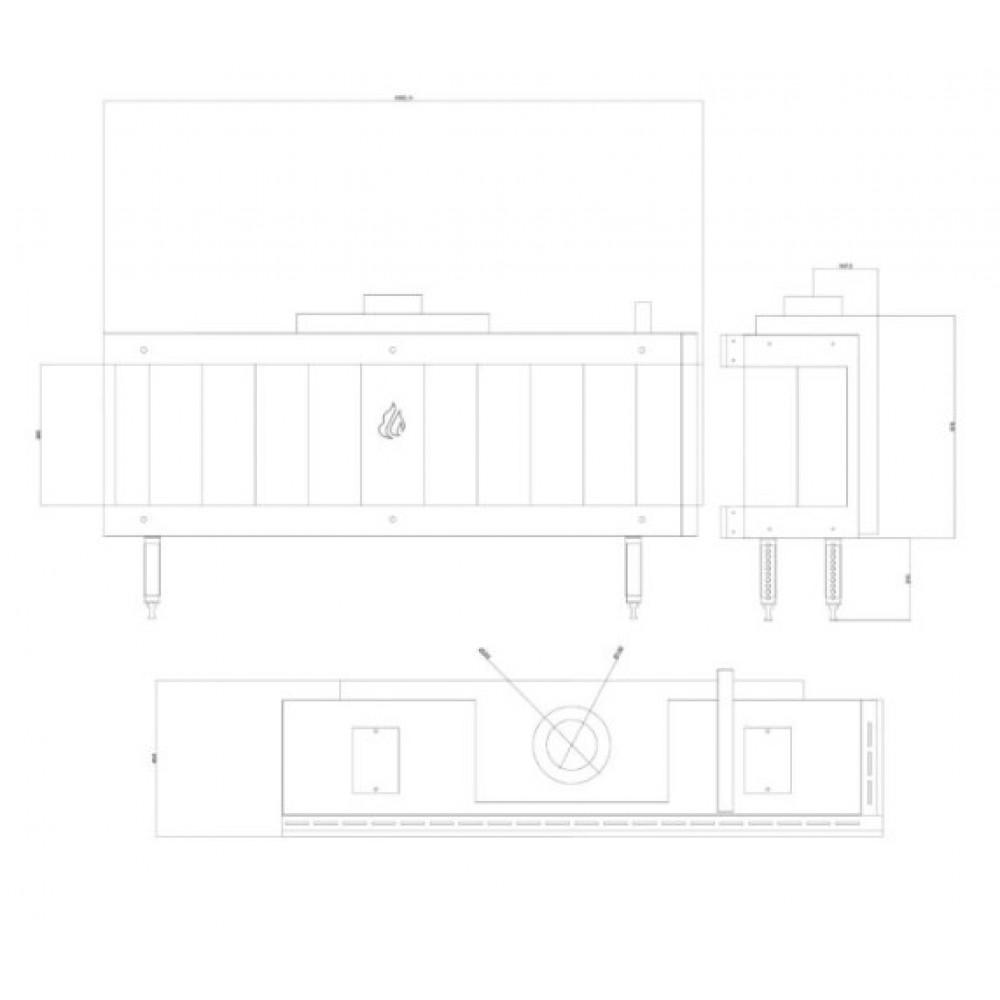 Gaskamin Balkan Energy GAS CORNER 150, 13kW | Gaskamin | Kamin |