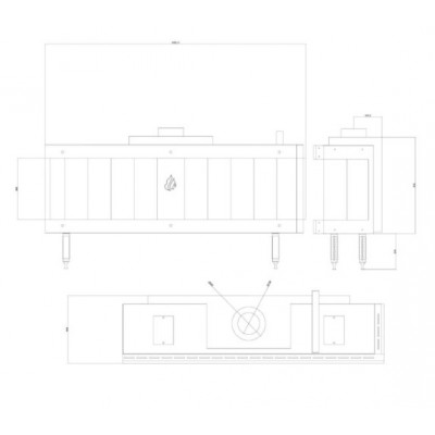 Gaskamin Balkan Energy GAS CORNER 150, 13kW - Gaskamin