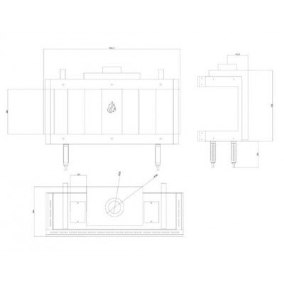 Gaskamin Balkan Energy GAS PANORAMA 100, 10.2kW - Gaskamin