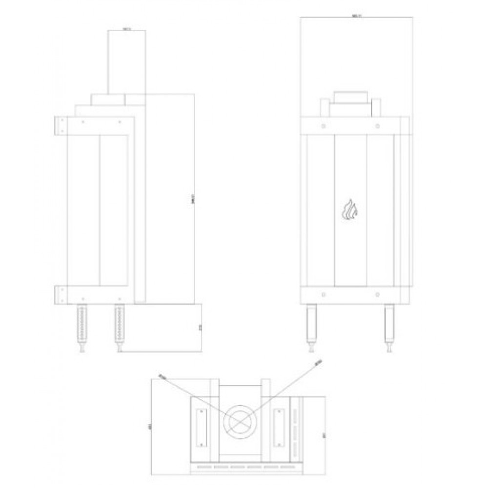 Gaskamin Balkan Energy GAS STANDING CORNER, 3.9kW - 6.0kW | Gaskamin | Kamin |