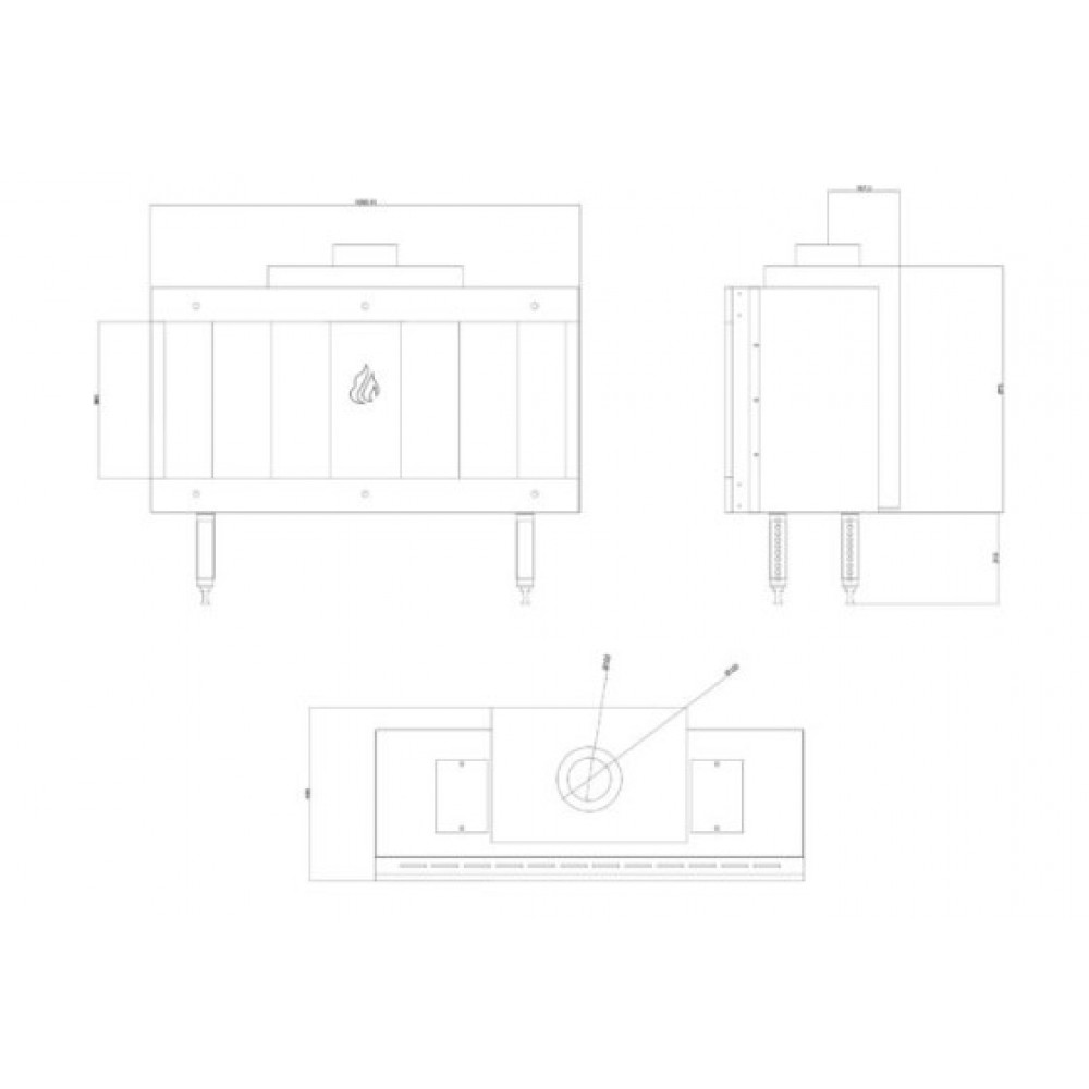 Gaskamin Balkan Energy GAS STRAIGHT 100, 10.2kW | Gaskamin | Kamin |