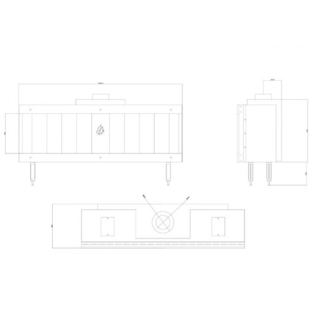 Gaskamin Balkan Energy GAS STRAIGHT 150, 13kW | Gaskamin | Kamin |