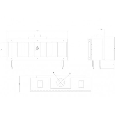 Gaskamin Balkan Energy GAS STRAIGHT 150, 13kW - Gaskamin