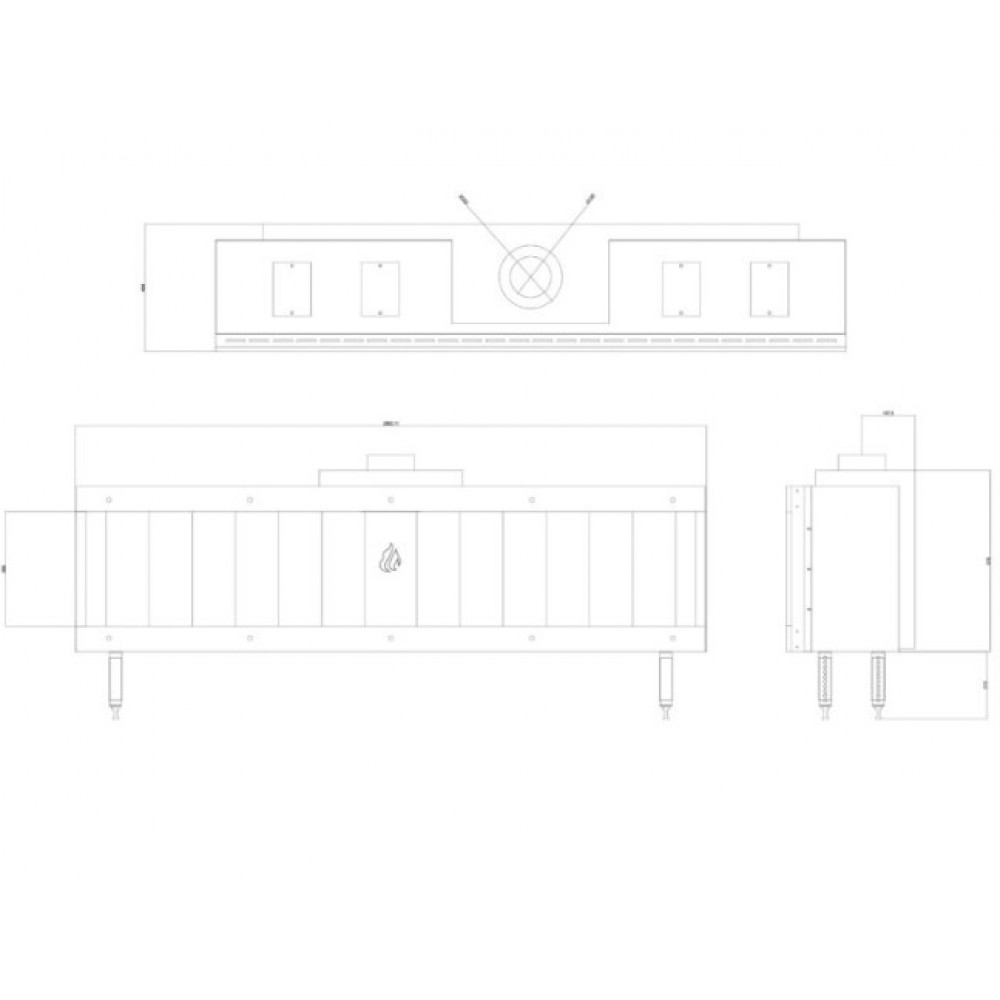 Gaskamin Balkan Energy GAS STRAIGHT 200, 17kW | Gaskamin | Kamin |