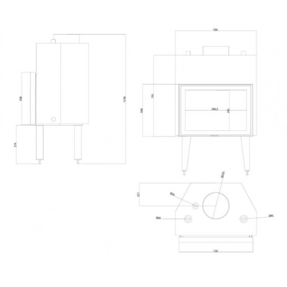Kamineinsatz Wasserführend Balkan Energy ATS STABLE HYDRO 700, 24.56kW | Kamineinsatz | Kamin |