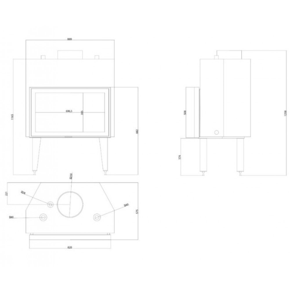 Kamineinsatz Wasserführend Balkan Energy ATS STABLE HYDRO 800, 30.79kW | Kamineinsatz | Kamin |