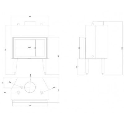 Kamineinsatz Wasserführend Balkan Energy ATS STABLE HYDRO 800, 30.79kW - Produktvergleich