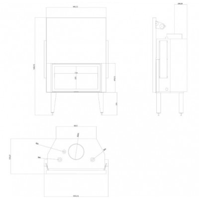 Kamineinsatz Wasserführend Balkan Energy ATS STRAIGHT HYDRO 900, 32.2kW - Produktvergleich
