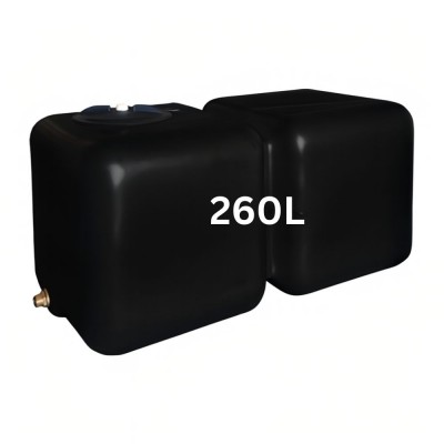 Vattentank dricksvatten HydroMoby AQUA S12, horizontal 260 L (schwarz) - Produktvergleich