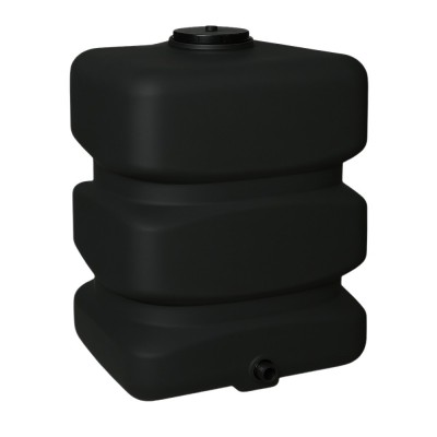 Trinkwassertank MAVIL, rechteckig vertikal 500 L (schwarz) - Trinkwassertanks