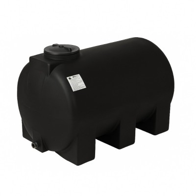 Trinkwassertank MAVIL, Zylindrisch horizontal 500 L (schwarz) - Trinkwassertanks