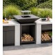 Holzkohlegrill aus Stahl Balkan Energy SQUARE 750 |  |  |