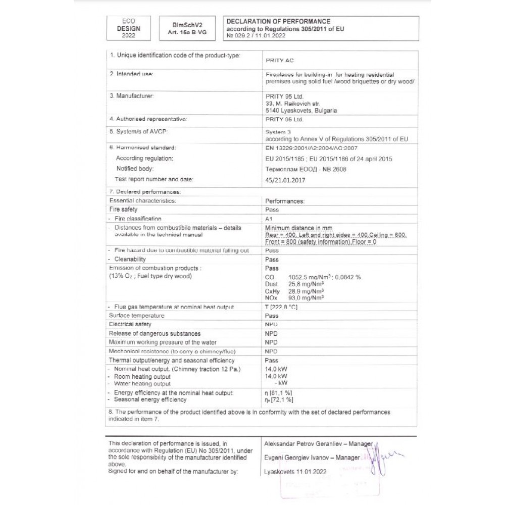 Kamineinsatz, Kamin Prity, Modell AC, Leistung 14kW, Eckplatzierung, Gusseisentür | Kamin | Kamineinsatz |
