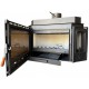Kamineinsatz, Kamin Prity, Modell ATC, Leistung 14.2kW, Eckplatzierung, Gusseisentür, Panoramablick | Kamin | Kamineinsatz |